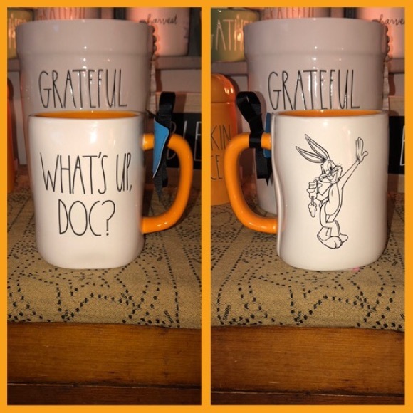 Rae Dunn Other - Rae Dunn WHAT’S UP DOC? Double Sided Mug (Looney Tunes-Bugs Bunny)